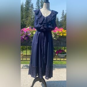 Jones New York Navy Blue Dress